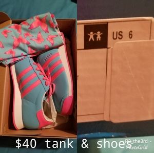 Brand. New Adidas and matching tank top